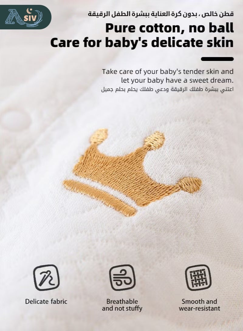 أسيف طقم هدايا للأطفال حديثي الولادة 18 قطعة طقم هدايا للأطفال حديثي الولادة للأولاد والبنات، ملابس وإكسسوارات أساسية للرضع مع بطانية، 100% قطن فاخر، مناسب لفصول الربيع والصيف والخريف والشتاء - Image 4